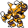 Sprite de Alakazam dans Pokemon Or