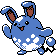 Sprite de Azumarill dans Pokemon Argent