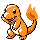 Sprite de Salamèche dans Pokemon Or