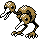 Sprite de Doduo dans Pokemon Argent