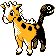 Sprite de Girafarig dans Pokemon Or