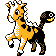 Sprite de Girafarig dans Pokemon Argent