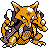 Sprite de Kadabra dans Pokemon Or