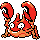 Sprite de Krabby dans Pokemon Or