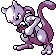 Sprite de Mewtwo dans Pokemon Argent