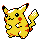 Sprite de Pikachu dans Pokemon Argent