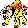 Sprite de Raikou dans Pokemon Or