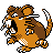 Sprite de Rattatac dans Pokemon Or