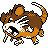 Sprite de Rattatac dans Pokemon Argent