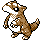 Sprite de Sabelette dans Pokemon Or