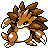 Sprite de Sablaireau dans Pokemon Or