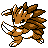 Sprite de Sablaireau dans Pokemon Argent