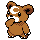 Sprite de Teddiursa dans Pokemon Or