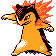 Sprite de Typhlosion dans Pokemon Argent