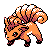 Sprite de Goupix dans Pokemon Argent