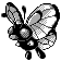 Sprite de Papilusion dans Pokemon Spaceworld