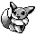 Sprite de Evoli dans Pokemon Spaceworld