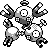 Sprite de Magneton dans Rouge et Bleu